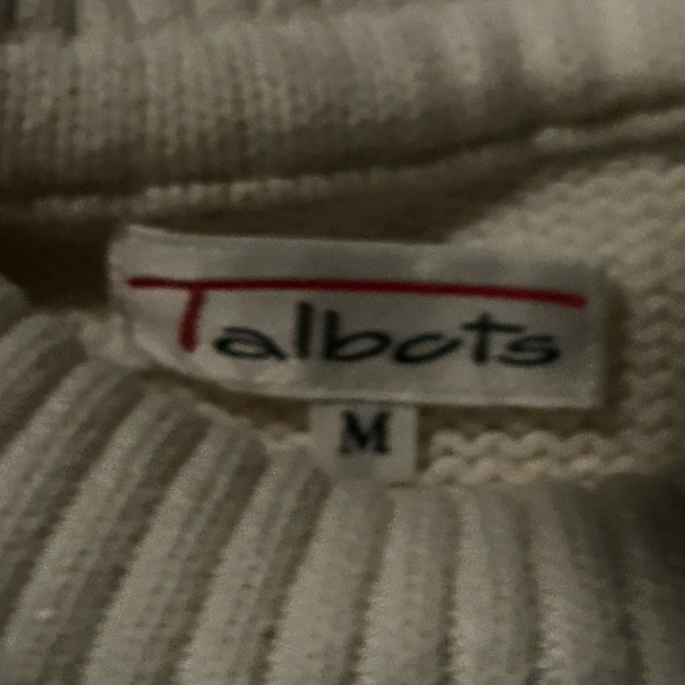 Talbots Ivory Knit Top
